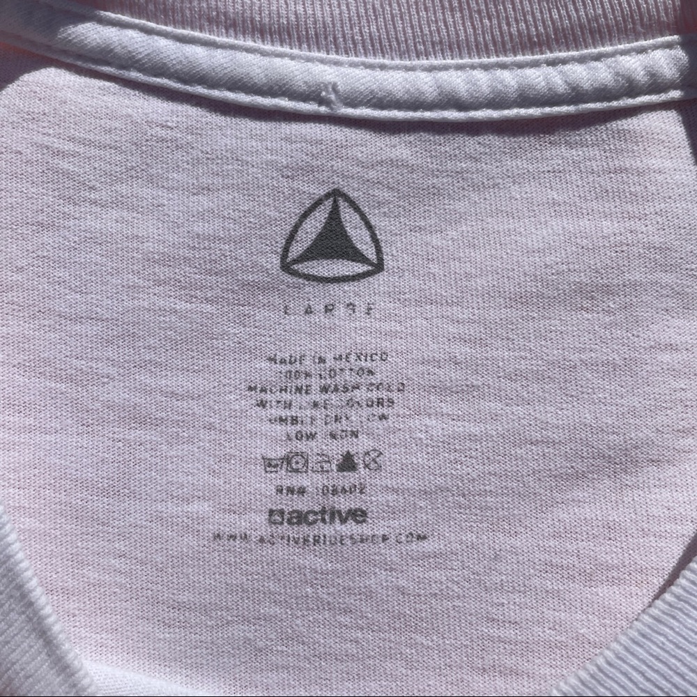 White Active Ride Shop T-Shirt - Picture 3 of 3